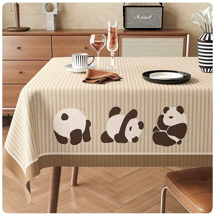 テーブルクロス 花柄刺繍フリルレース付き多層式テーブルクロス布 布