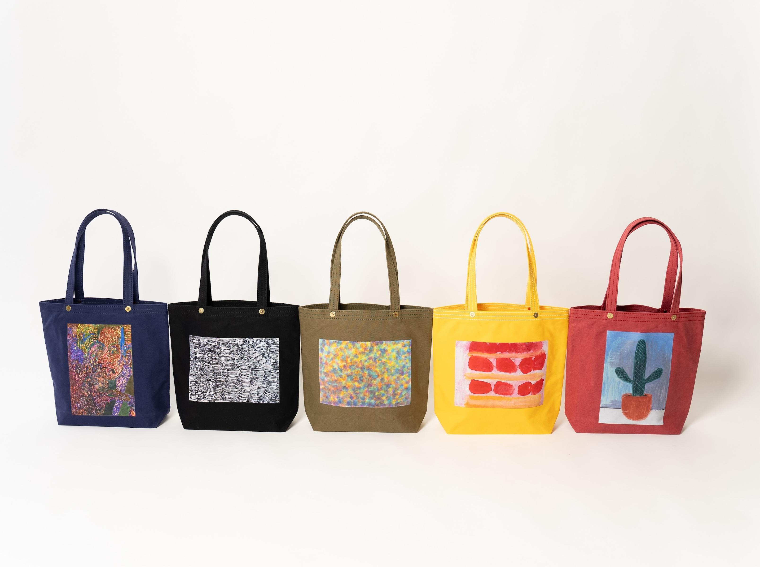 京都館発・限定企画かばん】一澤信三郎×へラルボニーコラボ 縦型トート