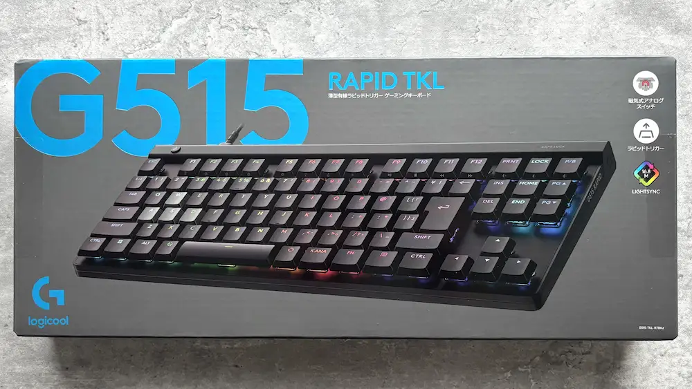Logicool G515 RAPID TKLを徹底レビュー｜ロジクール初のロー