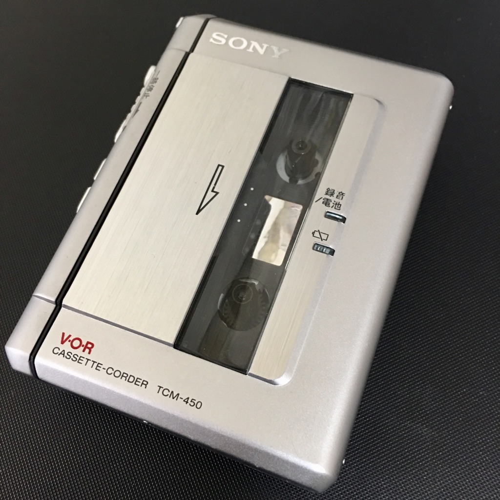 SONY TCM-450 薄型ボディの高級カセットレコーダー！ | ガァガァ堂