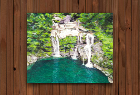 大轟の滝|a076|【ギャラリー笑夢】☆新築祝い,開店祝い,贈答品,記念品