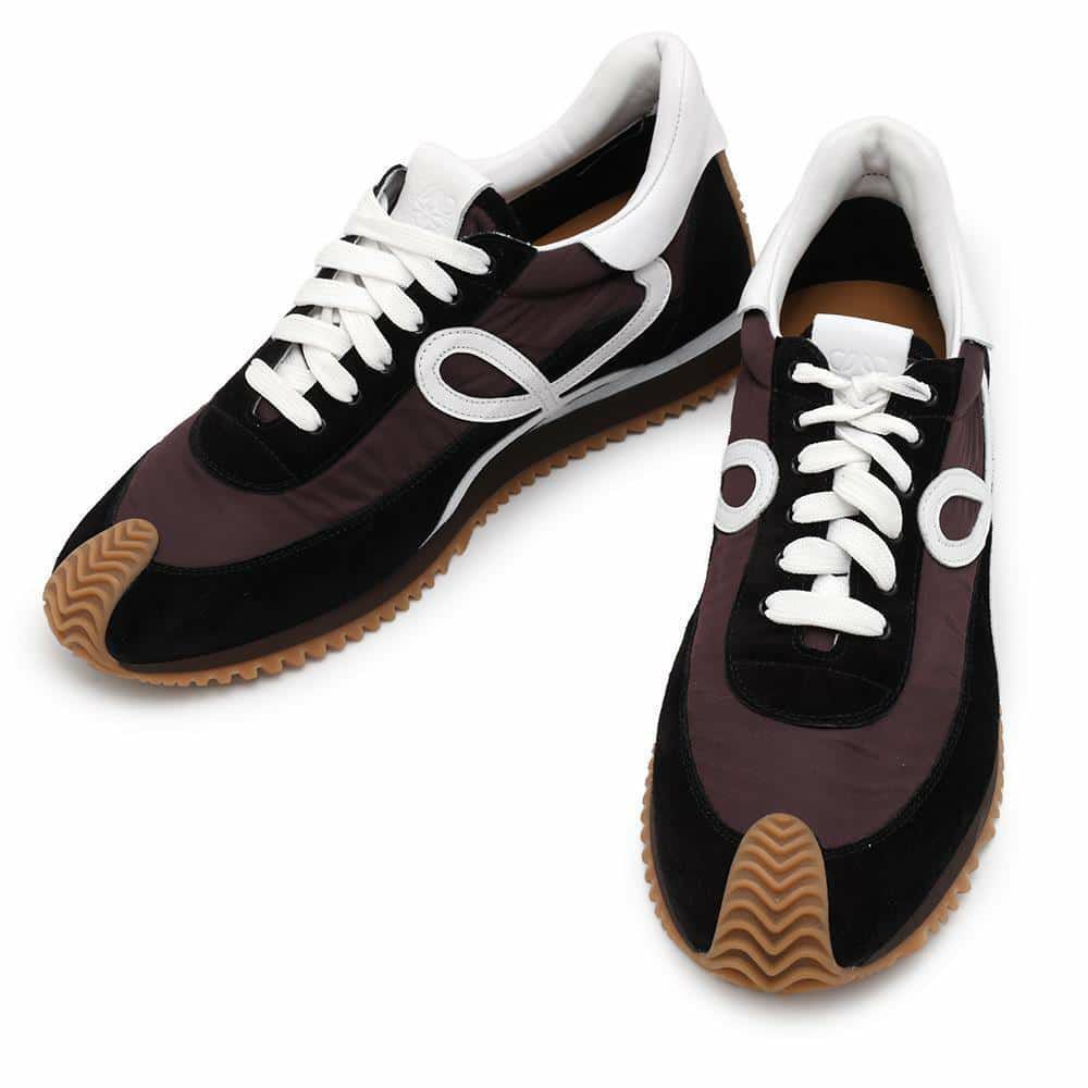 ロエベ スニーカー フローランナー ナイロン スエード メンズサイズ43