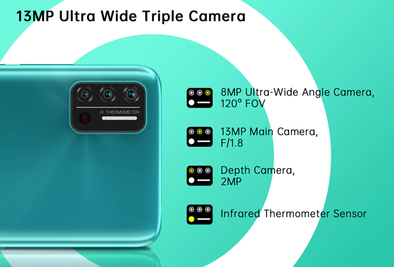 UMIDIGI A7Sのスペックまとめ！体温測定機能搭載！1万円台の超格安