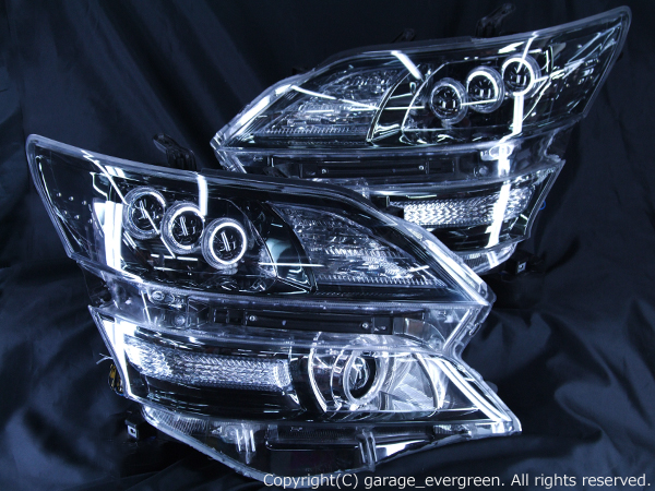 20系 ヴェルファイア ドレスアップヘッドライト プロジェクター＆LED