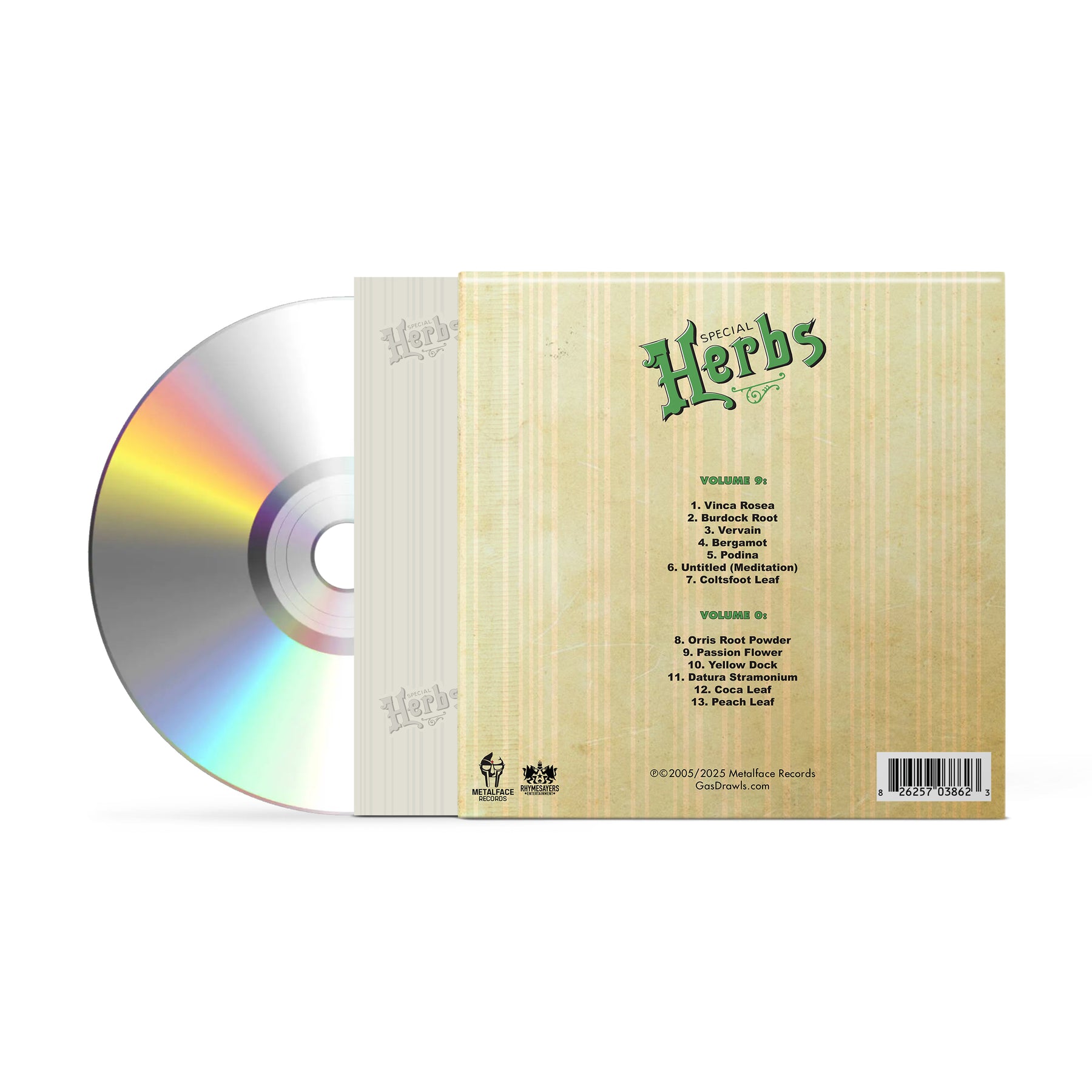 Metal Fingers Presents: Special Herbs Vol. 9 & 0 (CD) – GAS DRAWLS