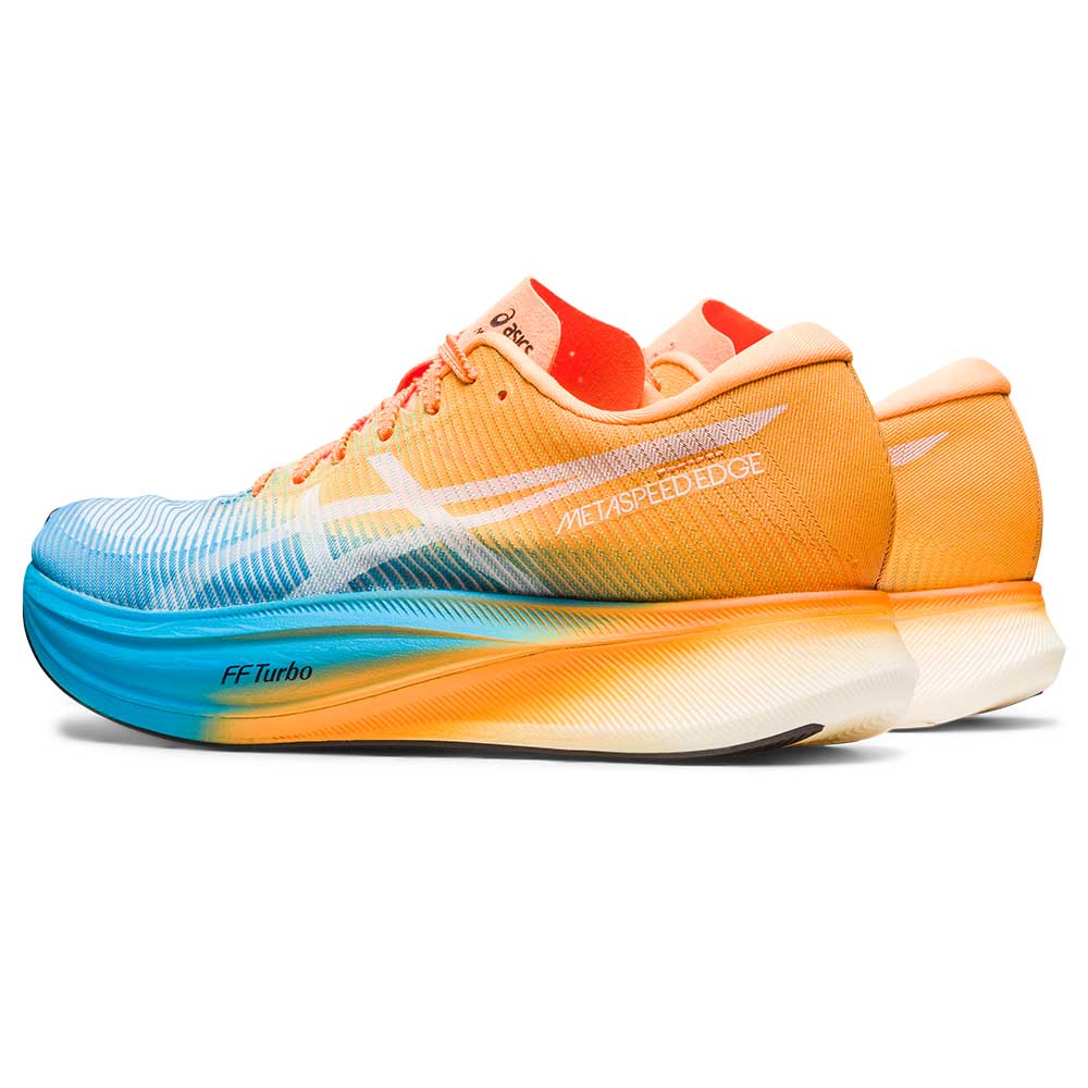All Gender Metaspeed Edge+ Running Shoe- Island Blue/Orange Pop