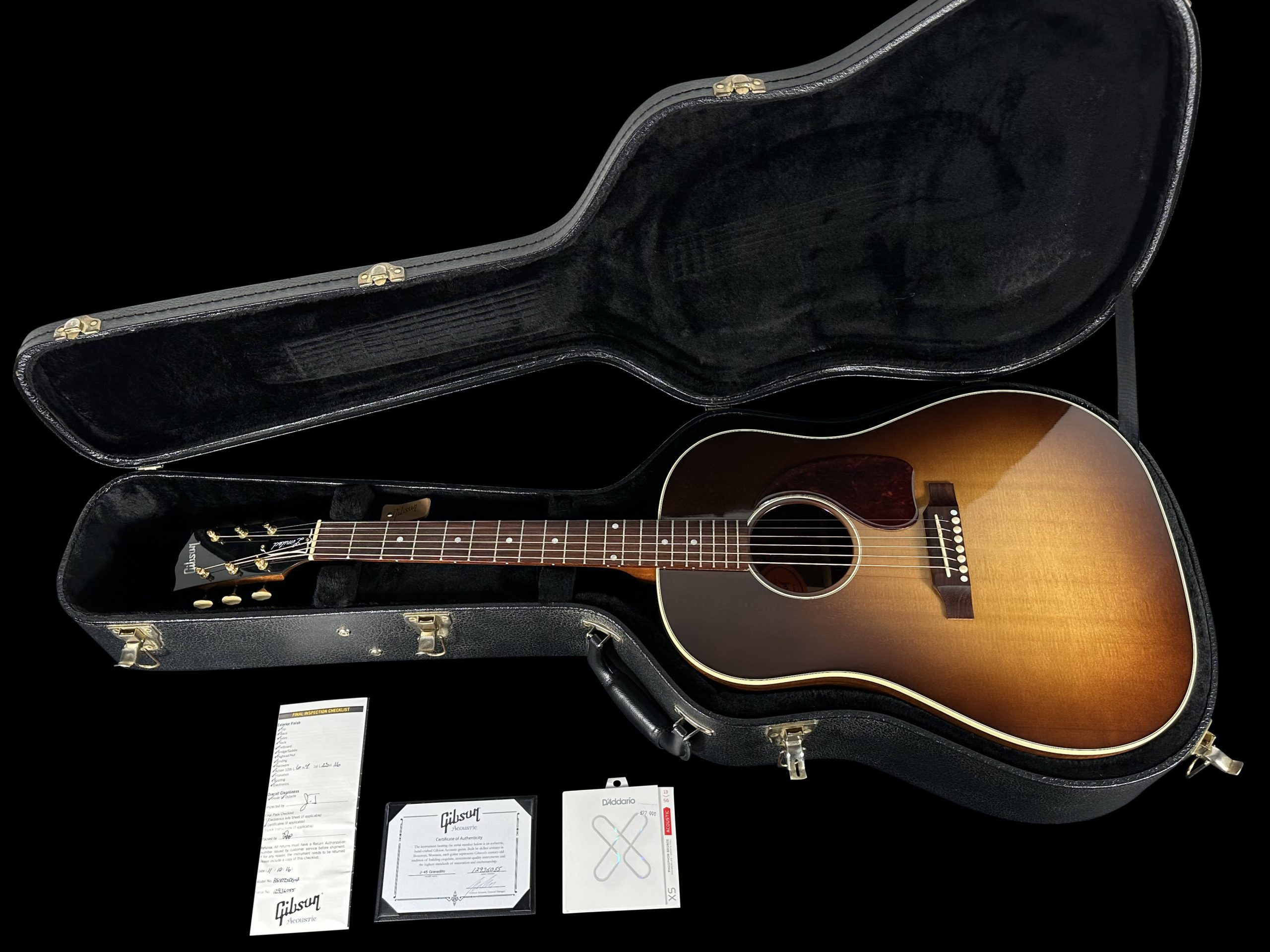 2016 Gibson J-45 Custom Shop Tonewood Limited Edition Granadillo