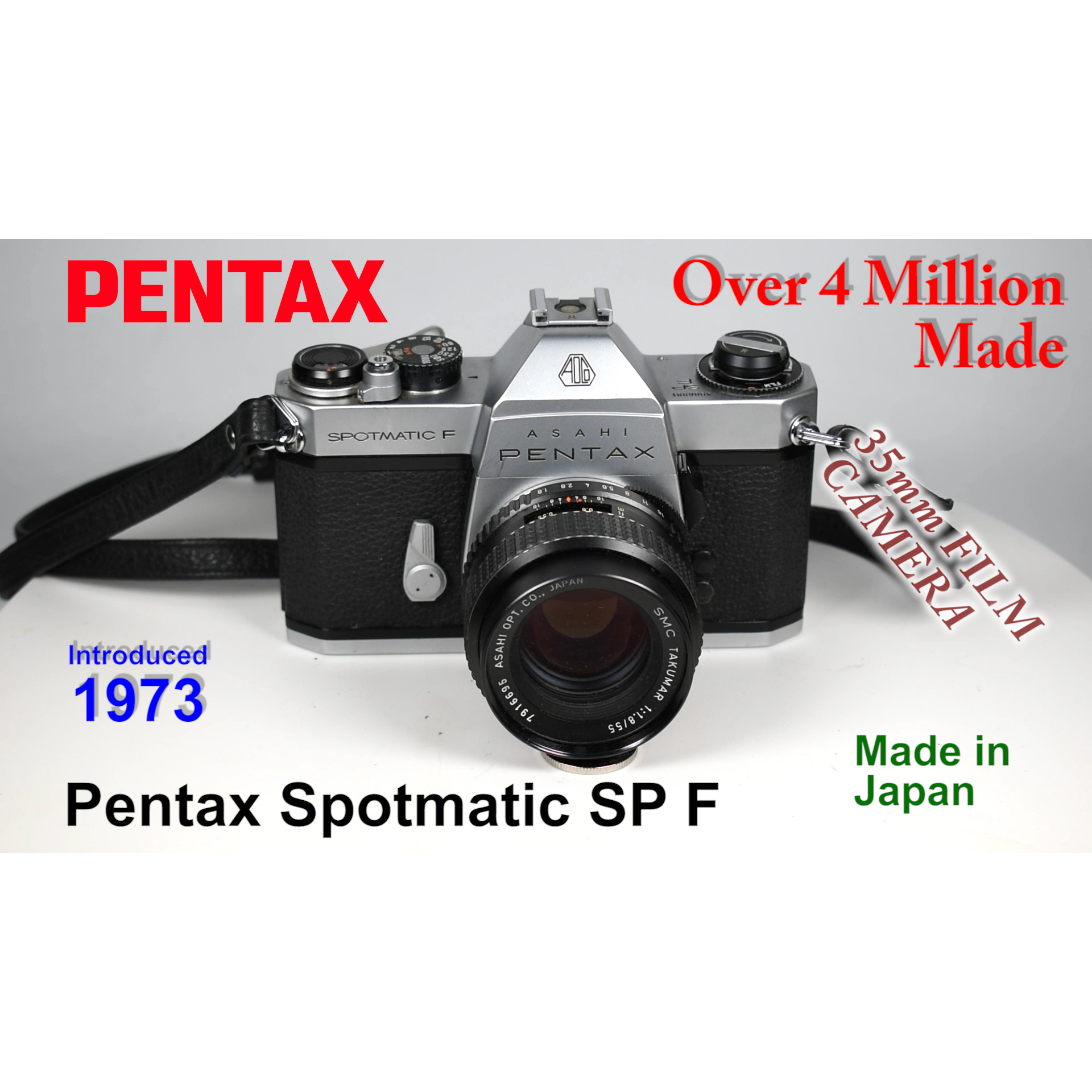1973 Pentax Spotmatic SP F – 35mm Film Camera