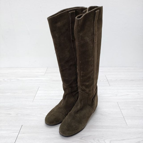 FABIO RUSCONI ロングブーツ スウェード サイズ36 ブーツ カーキ