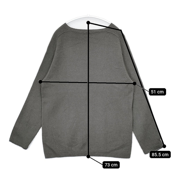 MARGARET HOWELL 589-2263004 カシミヤ シルク混 長袖 セーター ニット