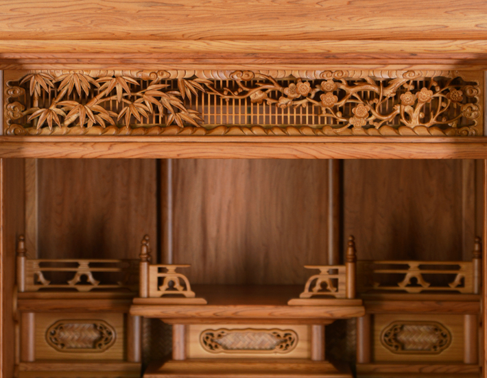 上置き唐木仏壇 久遠 屋久杉 24号・26号 | 仏壇・仏具・位牌の専門店