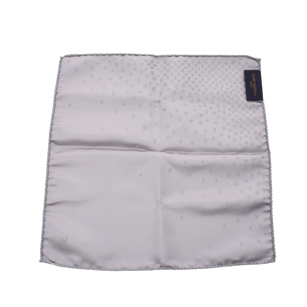 ルイヴィトンポケットチーフ シルバー メンズ ブランド小物 M73302