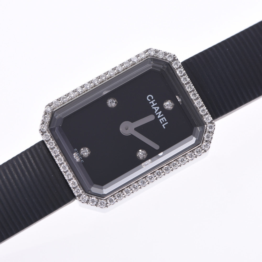 シャネルプルミエール ミニ 4Pダイヤ ベゼルダイヤ レディース 腕時計