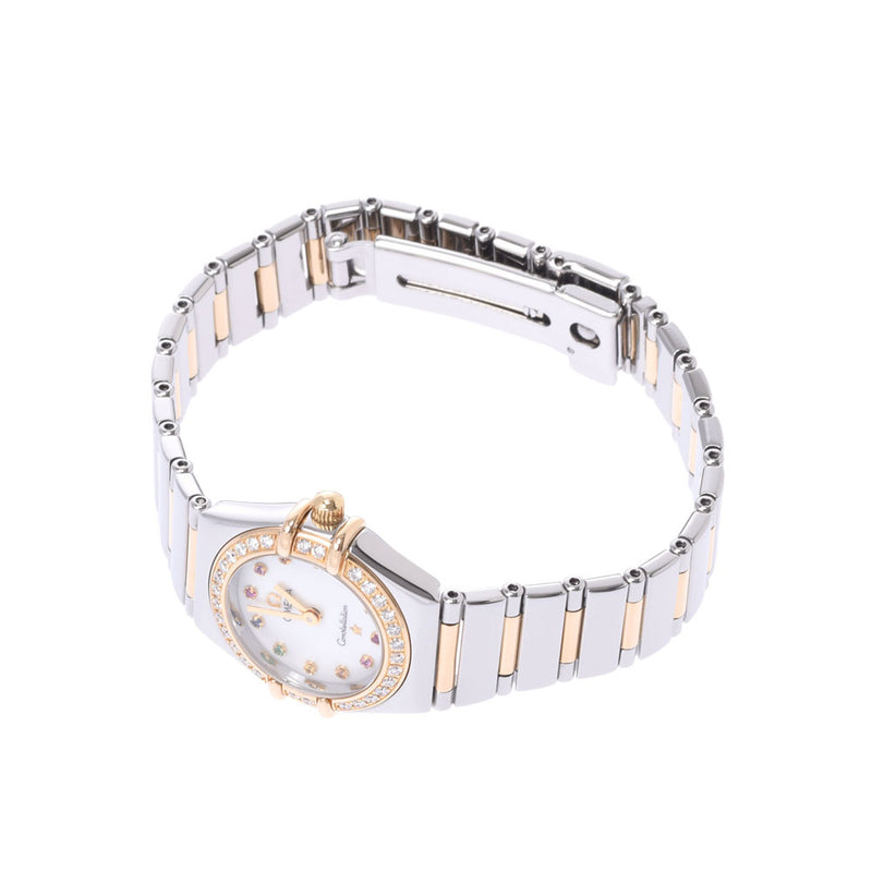 オメガコンステレーション アイリス 12P色石 ベゼルダイヤ レディース