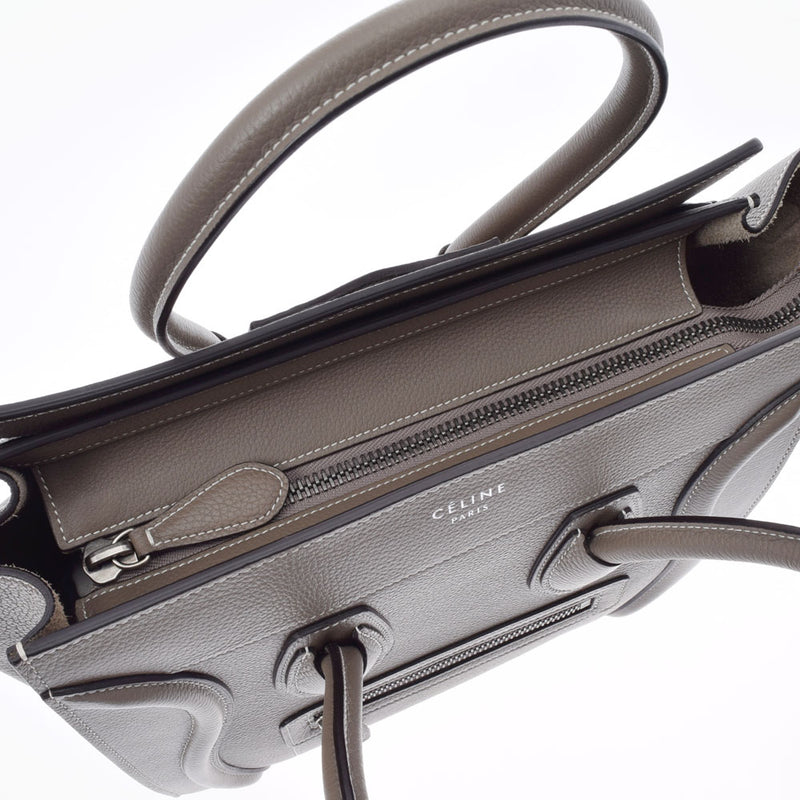 セリーヌラゲージ マイクロショッパー グレー レディース カーフ