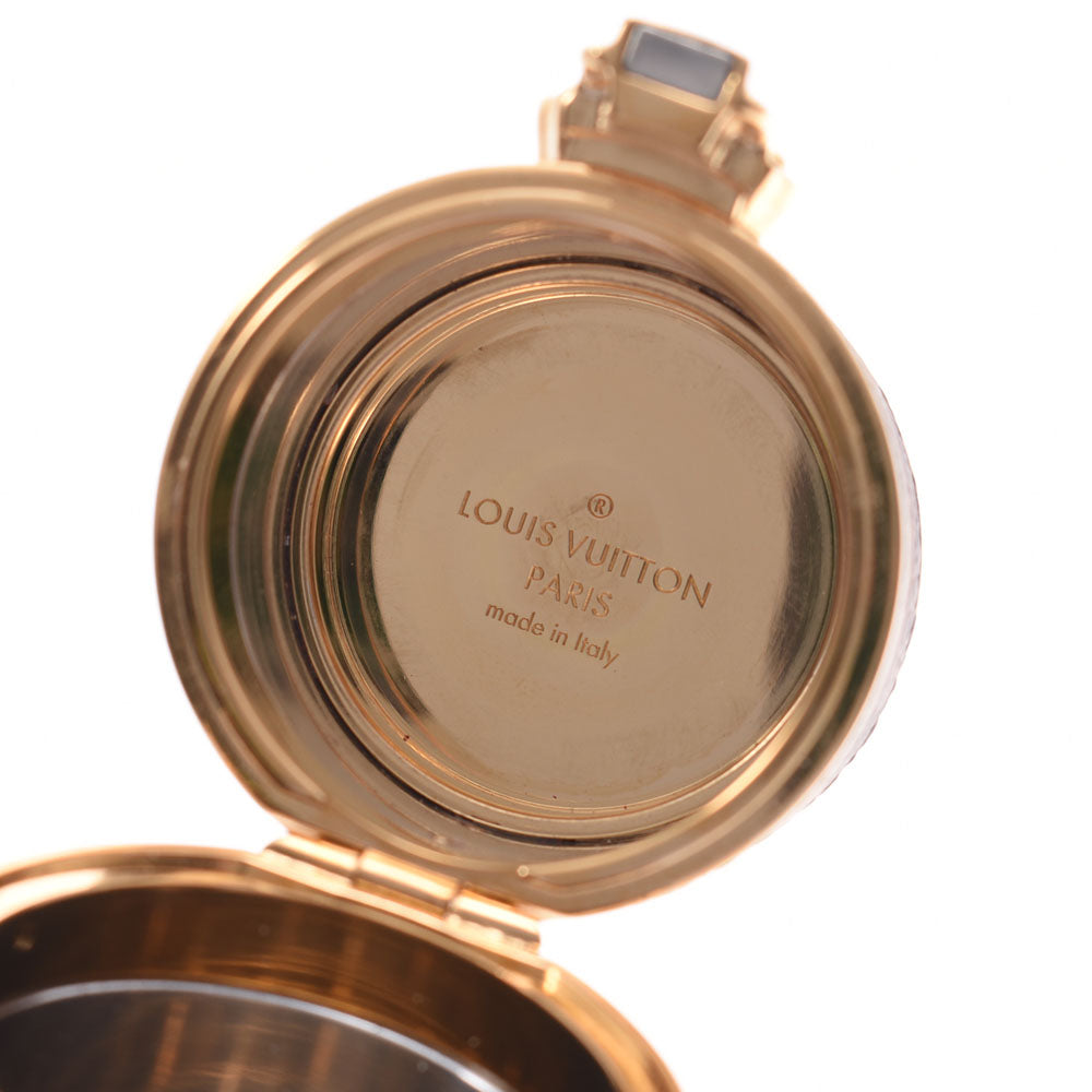 ルイヴィトンリップスティックケース 14145 ブラウン/ゴールド金具