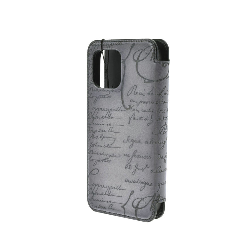 ベルルッティiPhone13 Pro Maxケース グレー ユニセックス 携帯