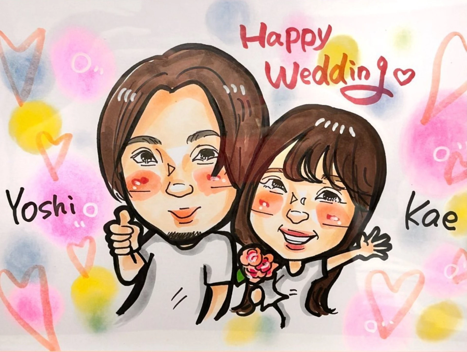 世界で1枚のオーダーメイド似顔絵☆ハイクオリティver☆誕生日★記念日