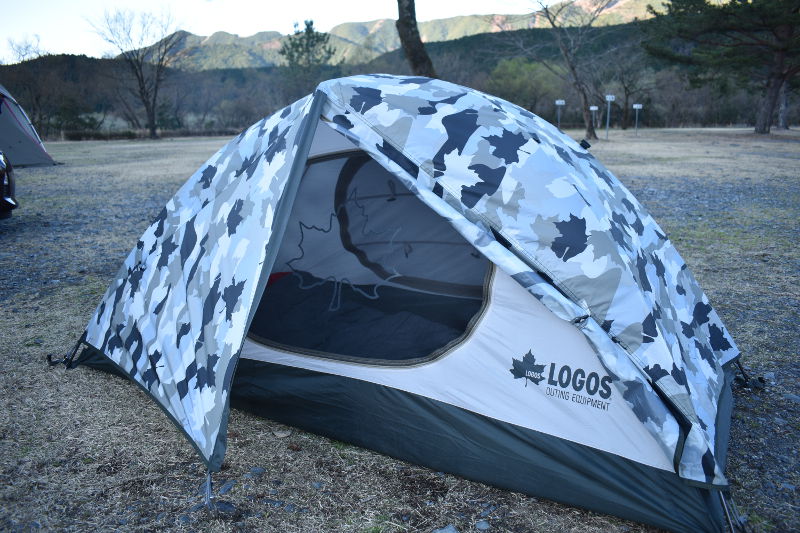 ロゴス ソロドーム（カモフラ）レビュー】信頼感抜群のソロ用ドーム型