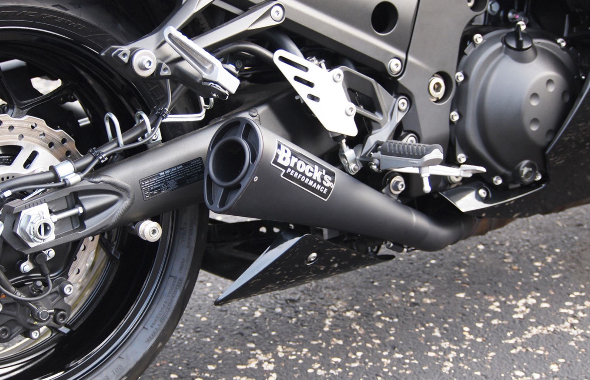 Brock's ZX-14R 12-24 デュアルスリップオン エイリアンヘッド 14