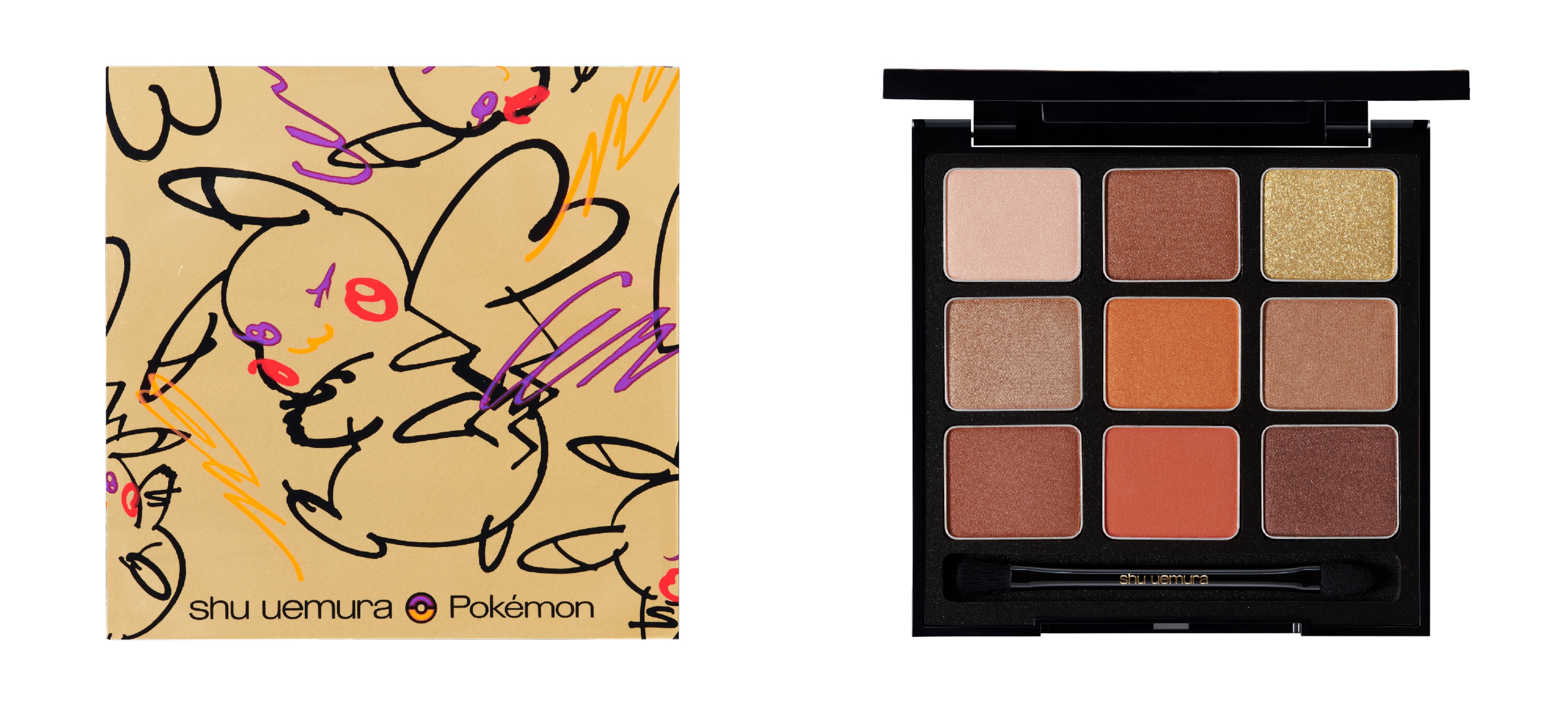 シュウ ウエムラとピカチュウの電撃コラボレーション。あなたもカラー