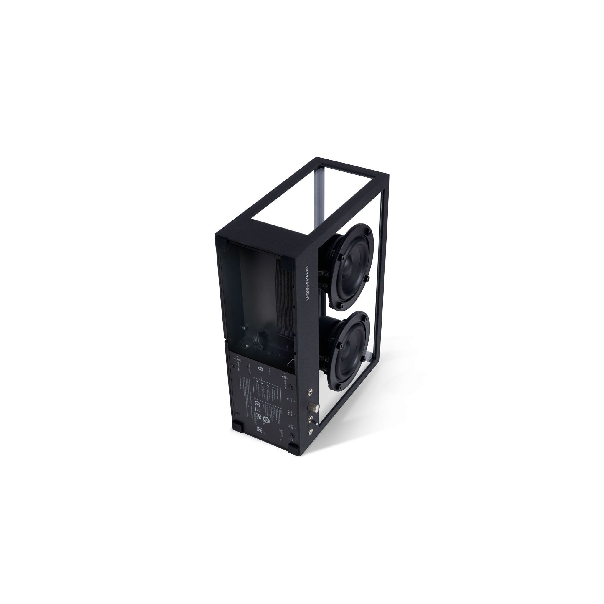 SMALL TRANSPARENT SPEAKER BLACK