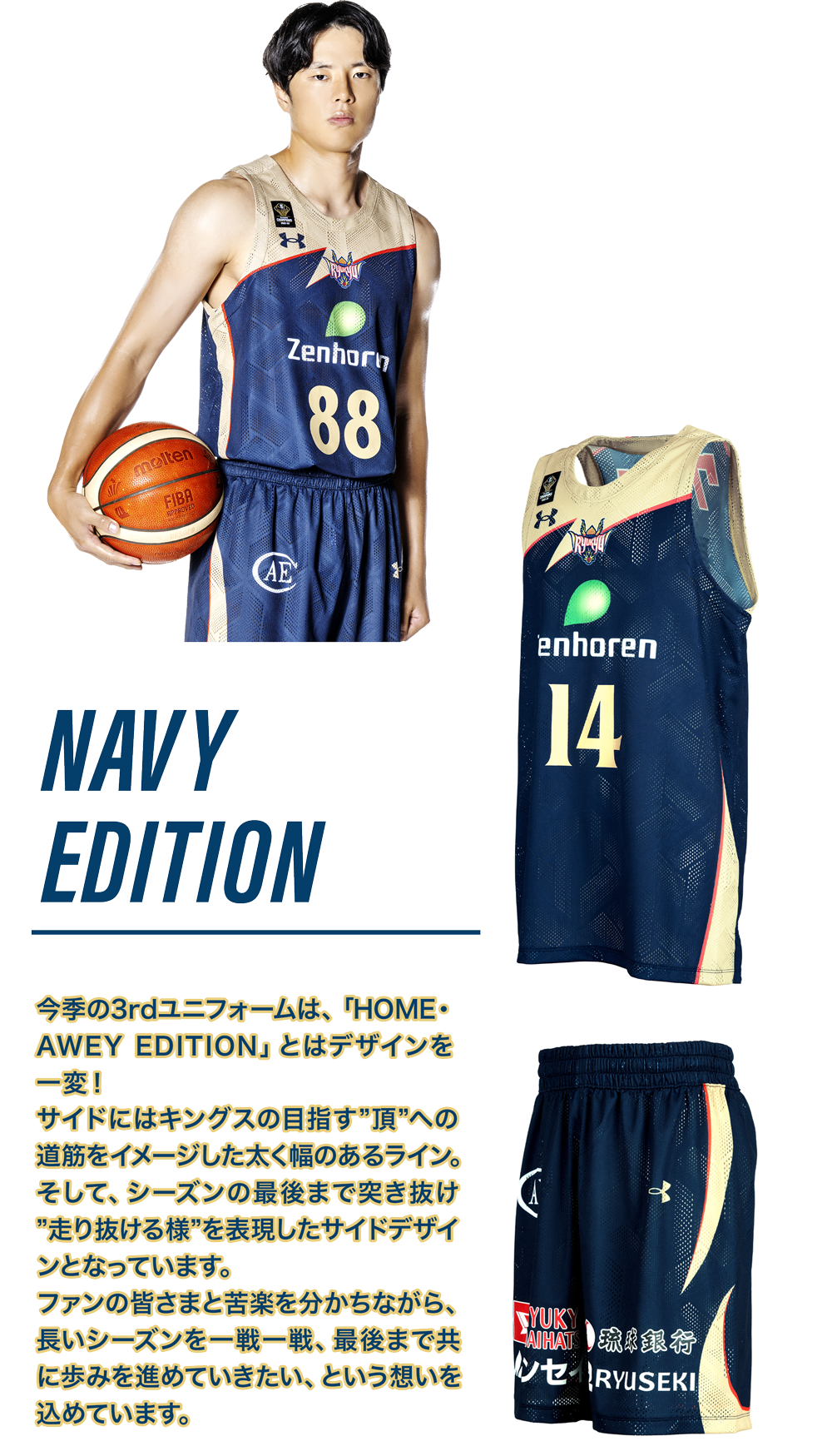 琉球ゴールデンキングス2024-25FC特典 (ユニフォーム