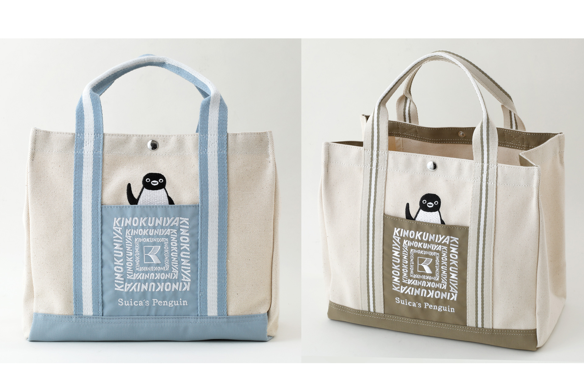 紀ノ国屋「Suicaのペンギン」がちょこんと顔を出したランチバッグ