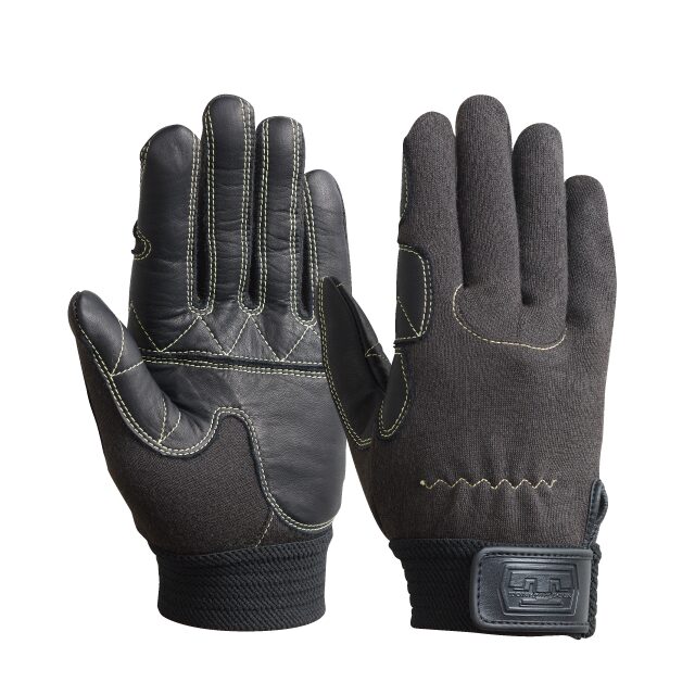 トンボレスキュー 耐切創手袋 アラミド繊維 手首ゴム ブラック