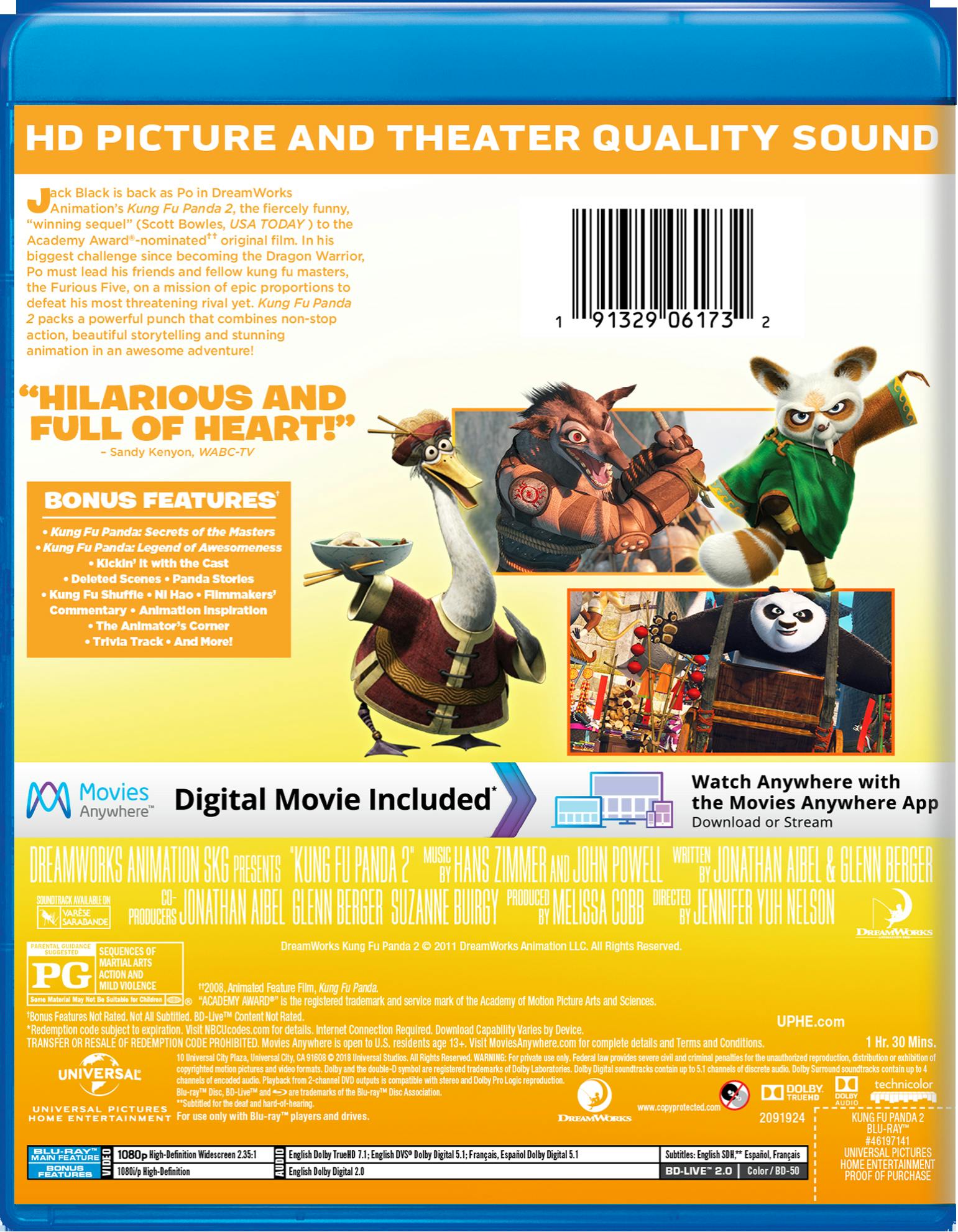 Kung Fu Panda 2 (Blu-ray New Box Art) [Blu-ray] – GRUV Entertainment
