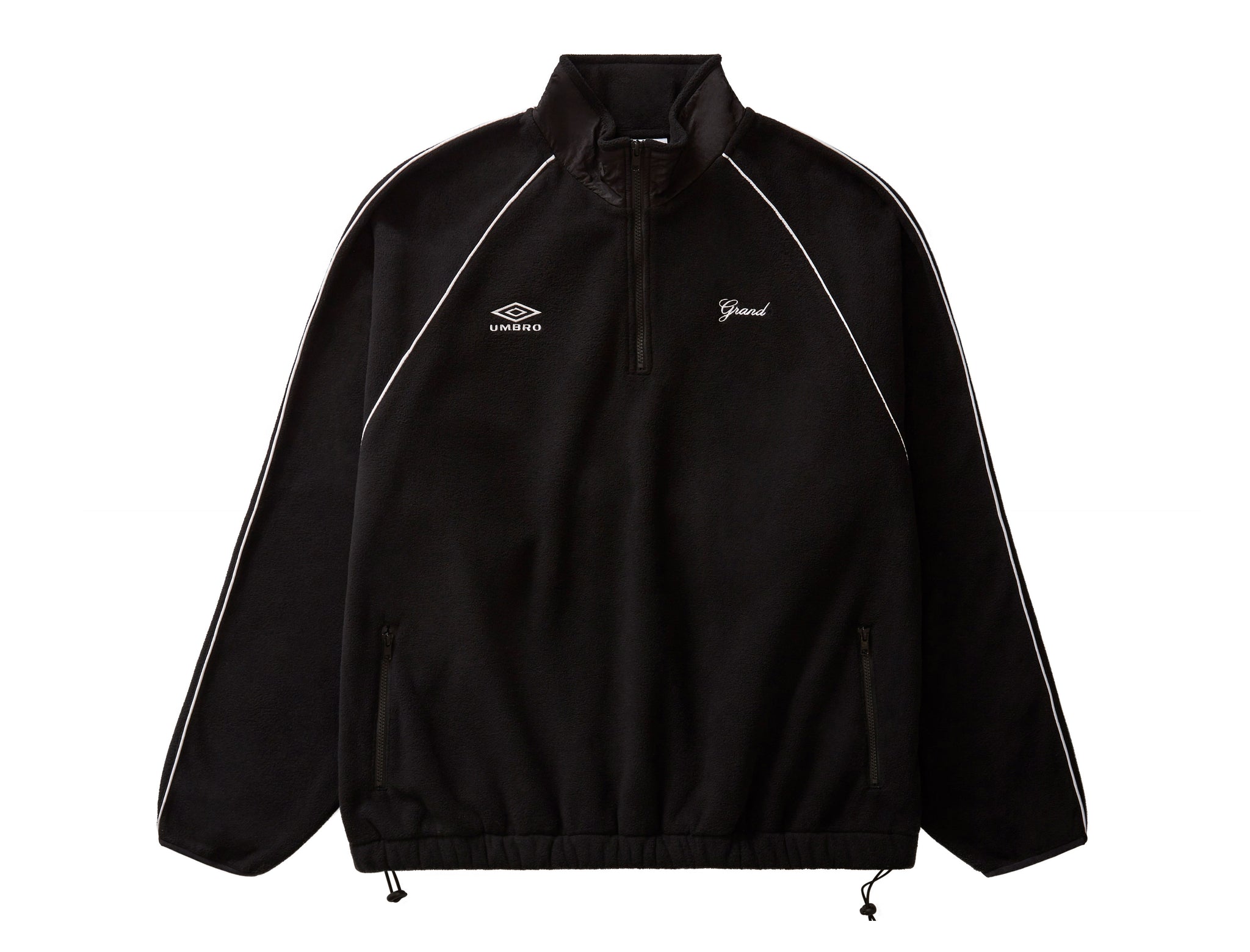 GRAND X UMBRO MICRO FLEECE QUARTER ZIP BLACK – Grand Collection