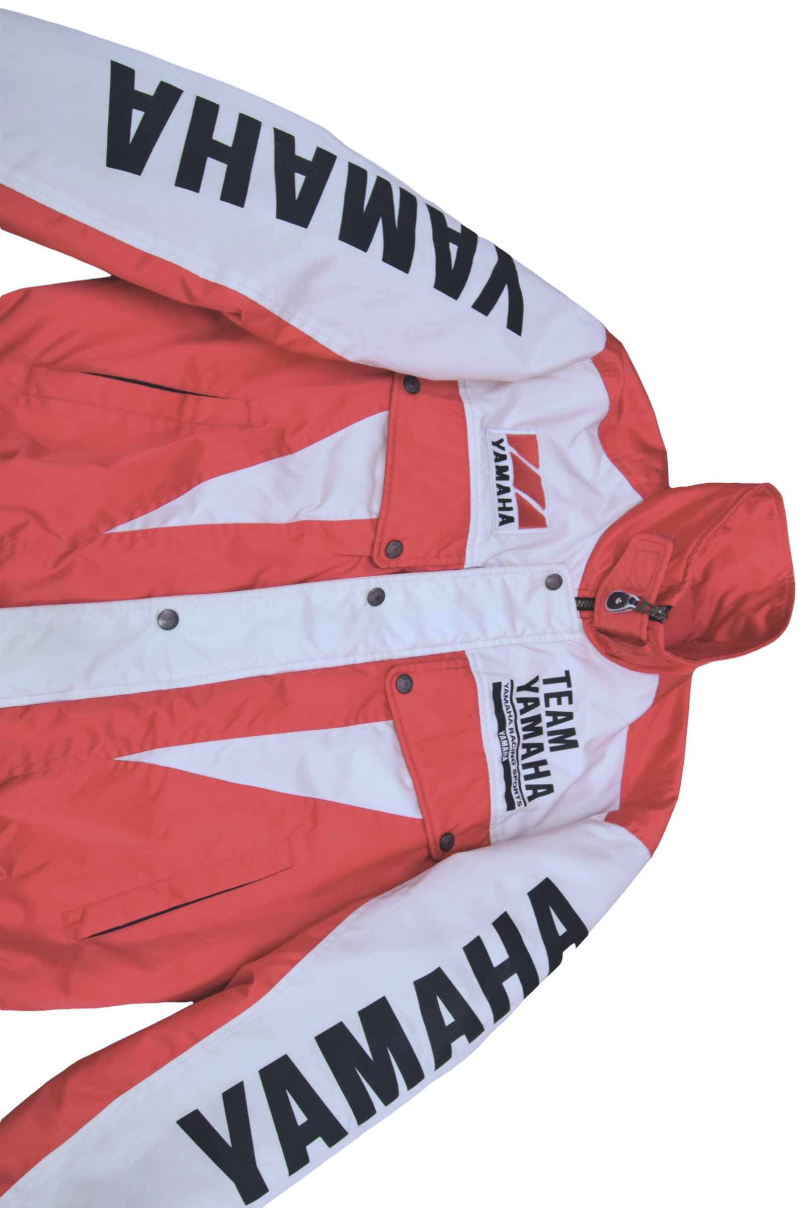 Vintage Yamaha Racing Sports Team Jacket Made in Japan Size M Red