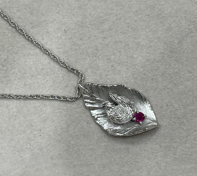 岩倉康二 ネックレス シルバー/合金 9.9g ルビーをリアルタイム買取
