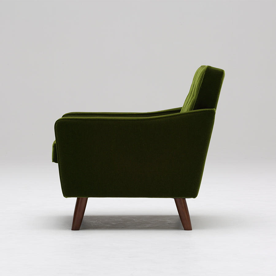 カリモク60【正規販売店】 ロビーチェア 1シーター モケットグリーン