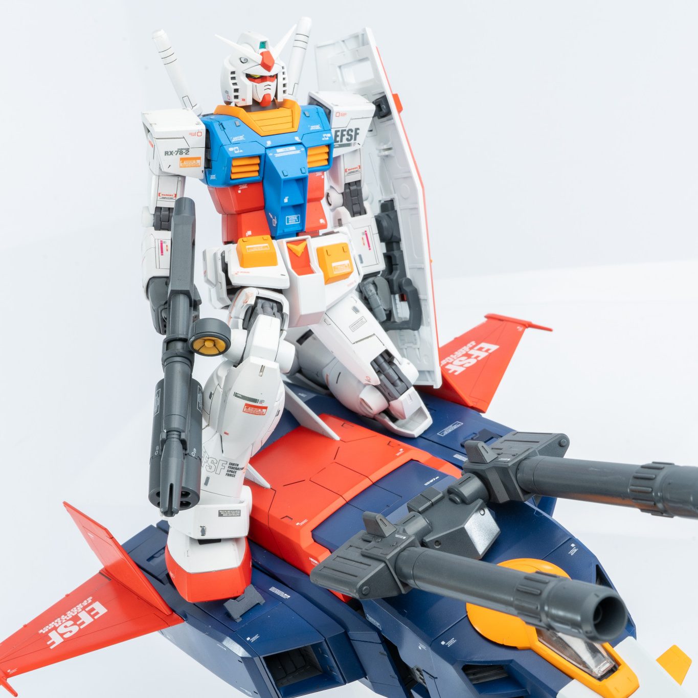 MG ガンダムver. 2.0 + Gファイター｜まるおさんのガンプラ作品