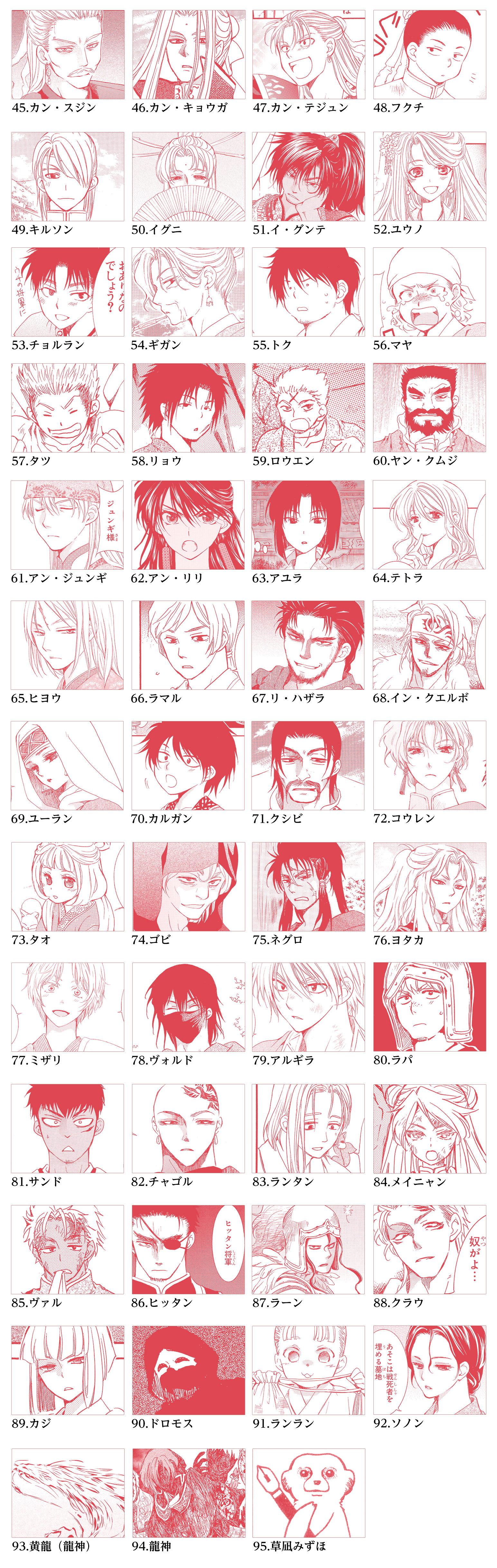 暁のヨナ』キャラクターコンテスト｜花とゆめ