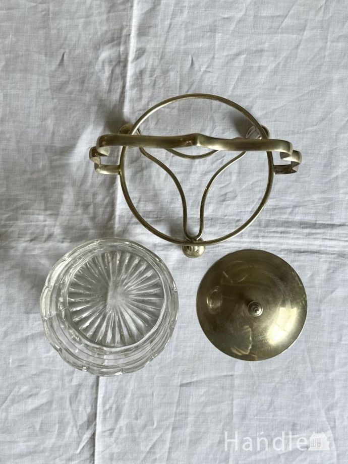 英国で見つけたアンティークの食器、シルバープレートのジャム