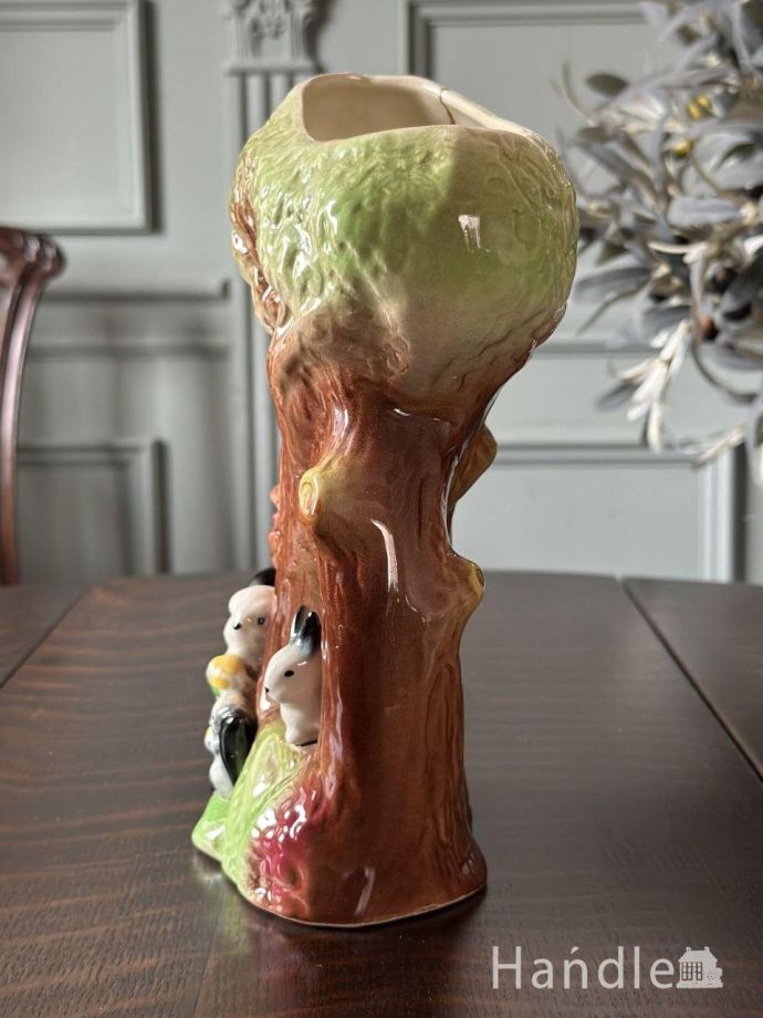 英国EASTGATE POTTERYのビンテージの花瓶、ファウナロイヤルシリーズの