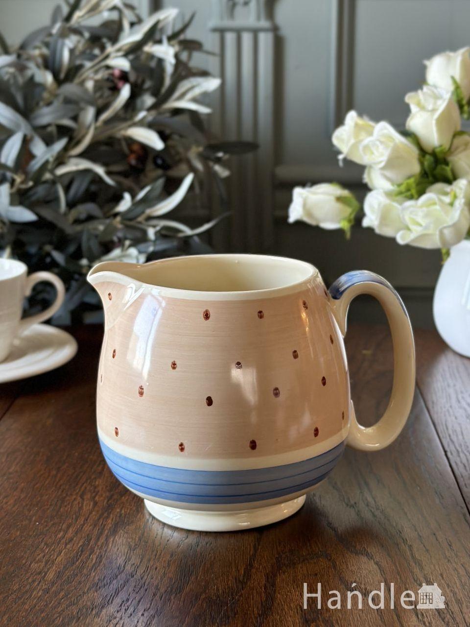 アーサーウッド(Arthur-wood)のアンティーク水差し、馬の形の持ち手が