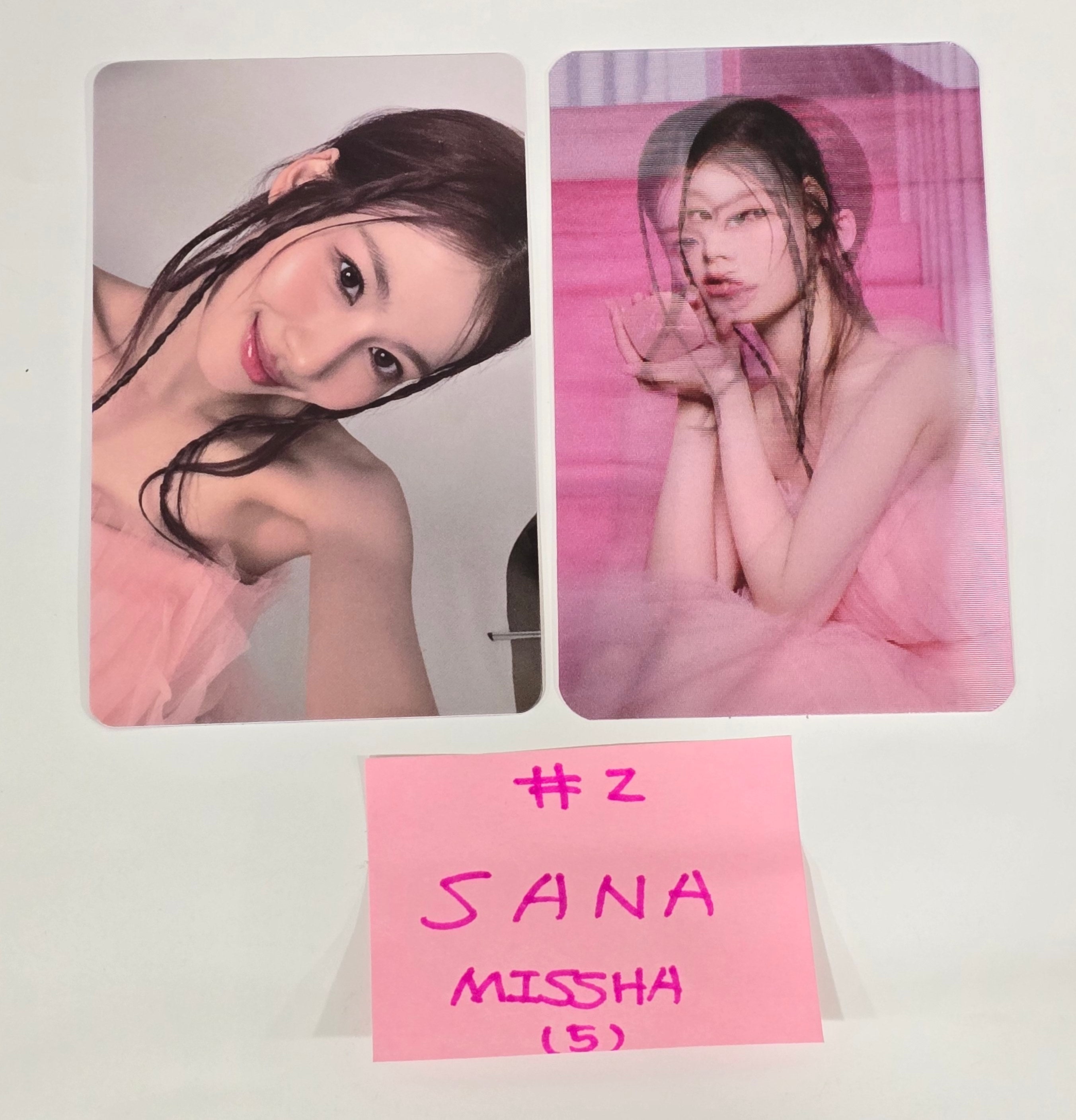 Sana (Of TWICE) - MISSHA Gift Event Photocards Set (2EA) [24.7.25