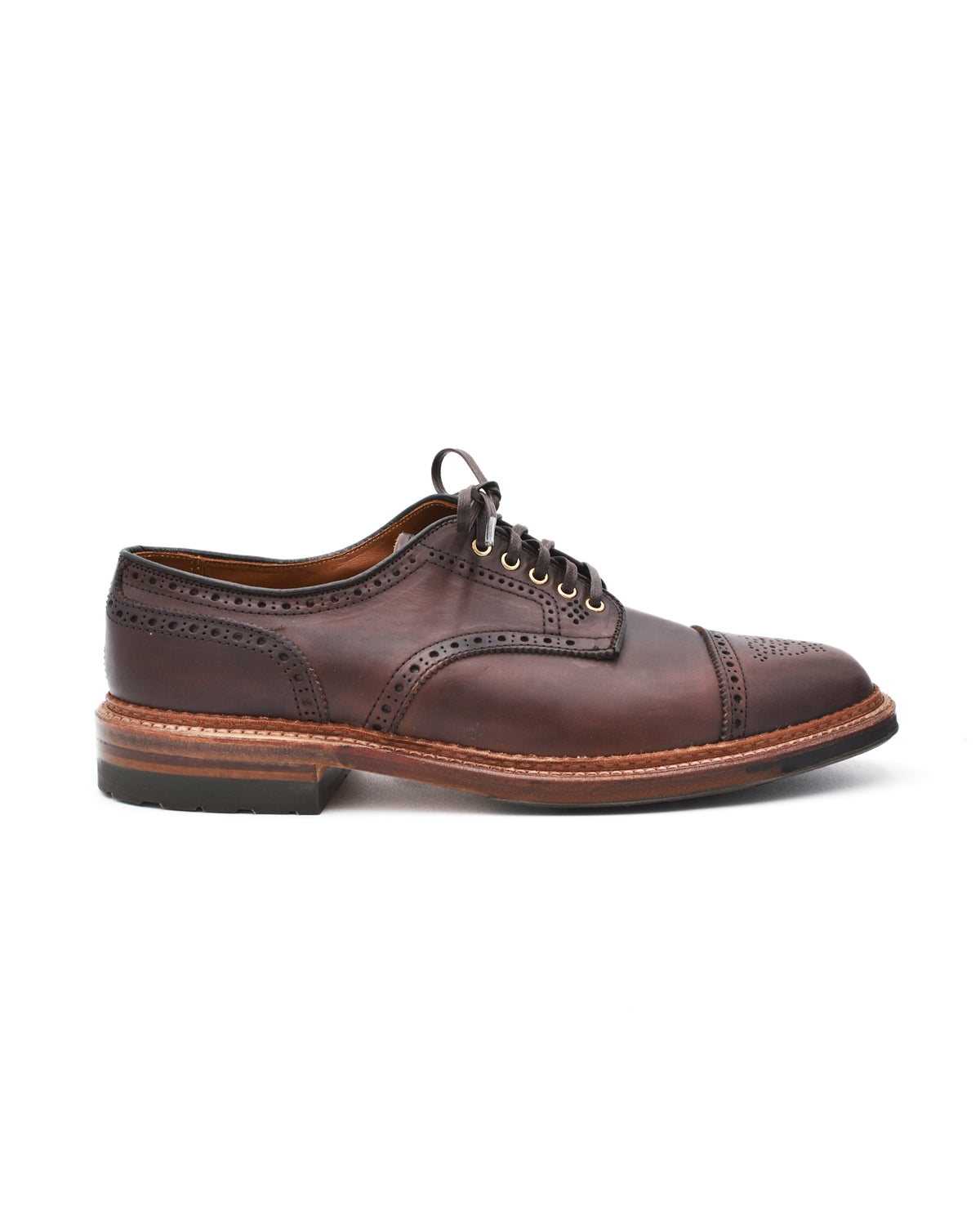 Alden 21524C Brown Chromexcel Medallion Toe Blutcher – Halo Shoes