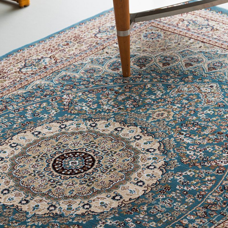 クラシック ビンテージ オールシーズン 「ブルーが美しいラグ