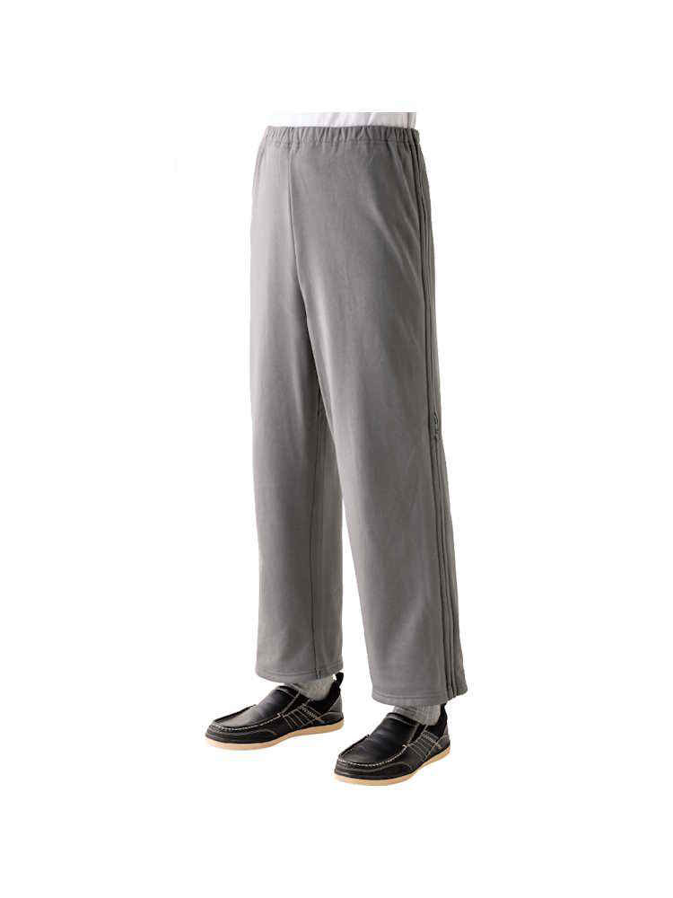 L．グレー メンズ 裏起毛脇全開スウェットパンツ 【CF】 | レディース