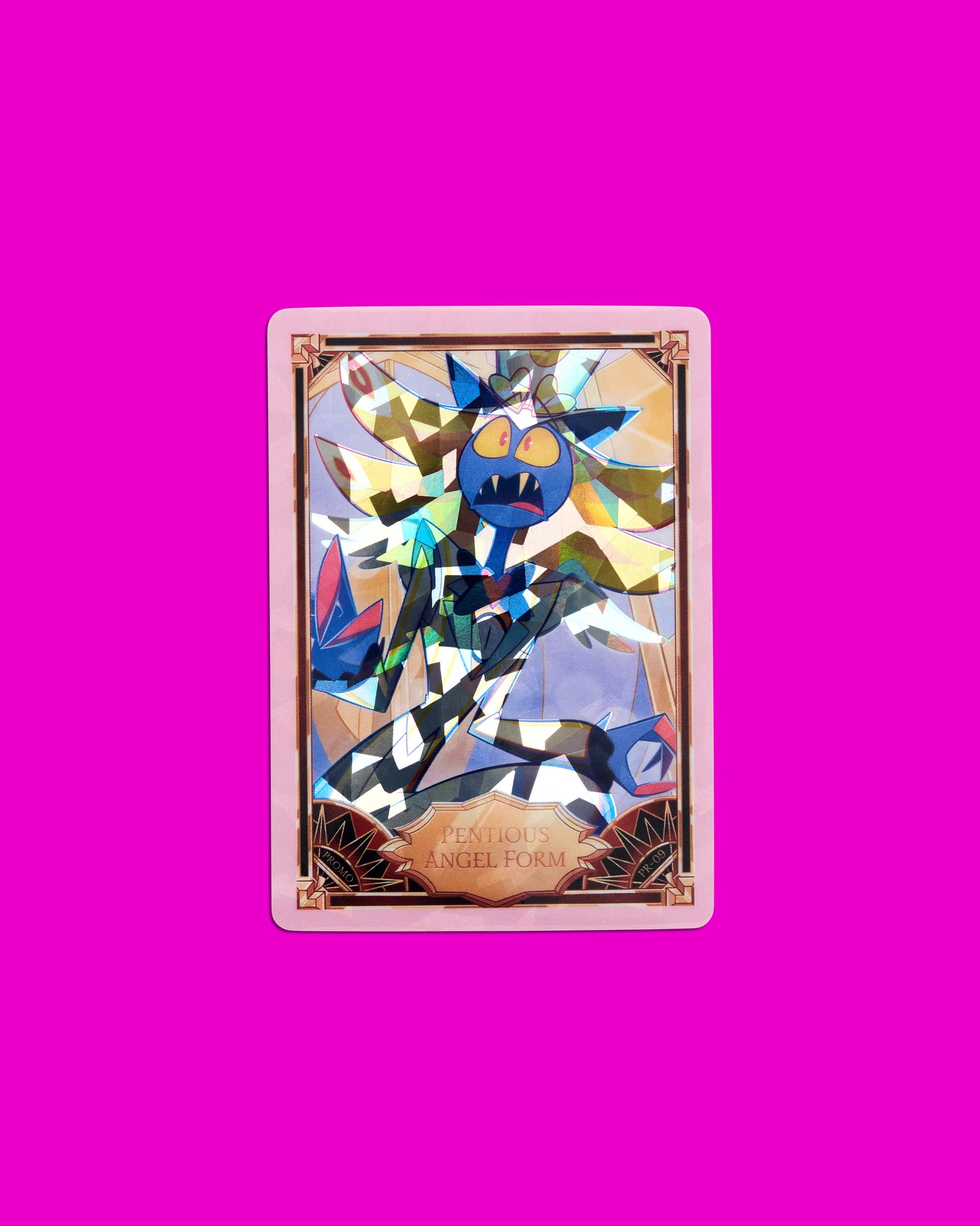 Hazbin Hotel Trading Cards Pentious Angel Form Cracked Ice Promo