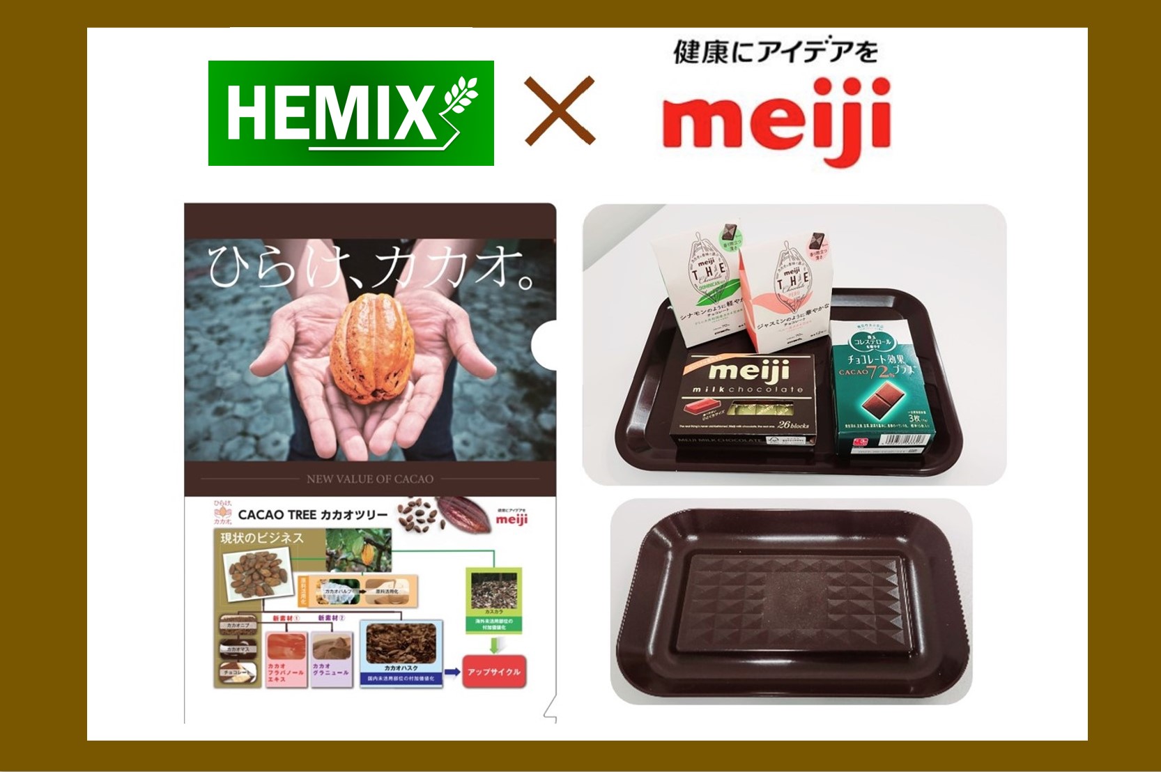 カカオハスク（カカオ豆の外皮）を日用品にアップサイクルしました