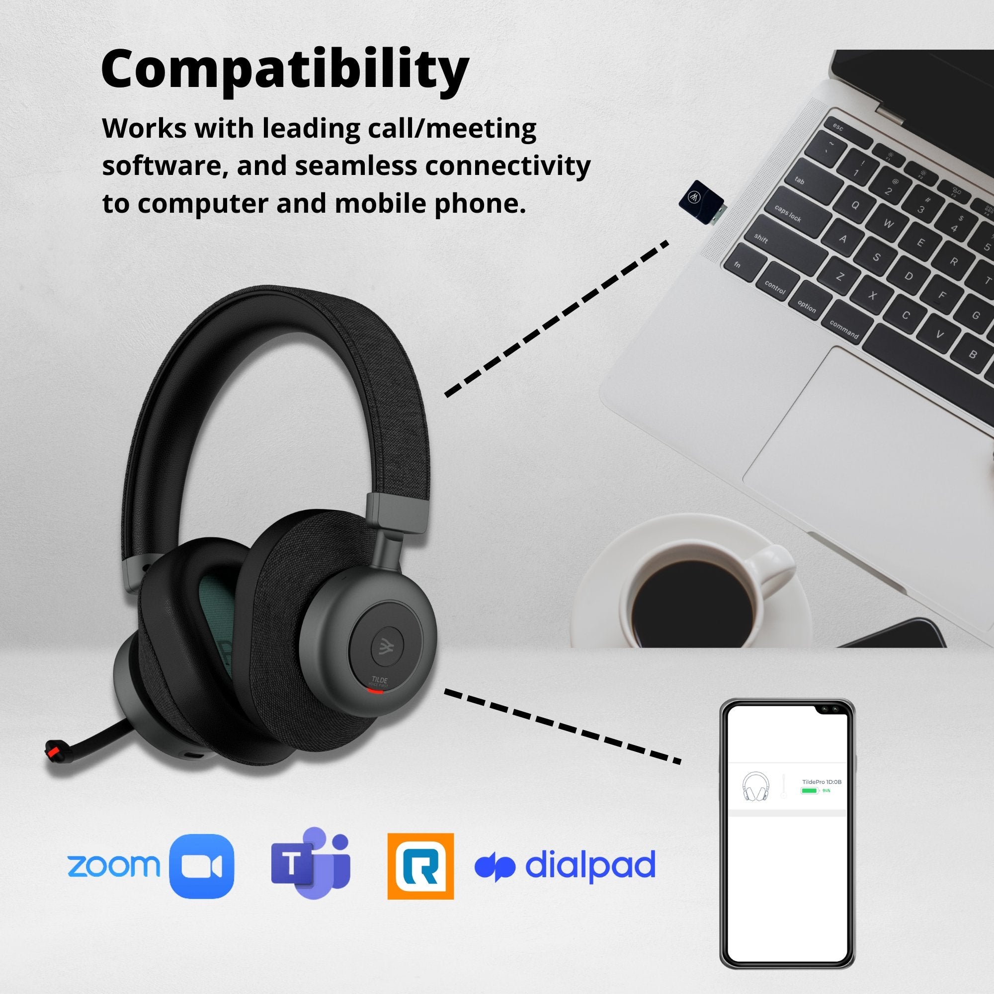 Orosound TILDE PRO Premium Bluetooth Headset