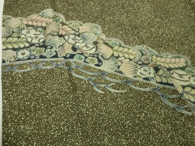 平和屋本店○極上 樋熊哲也 訪問着 辻が花 絞り 手描き 訪問着 金通し