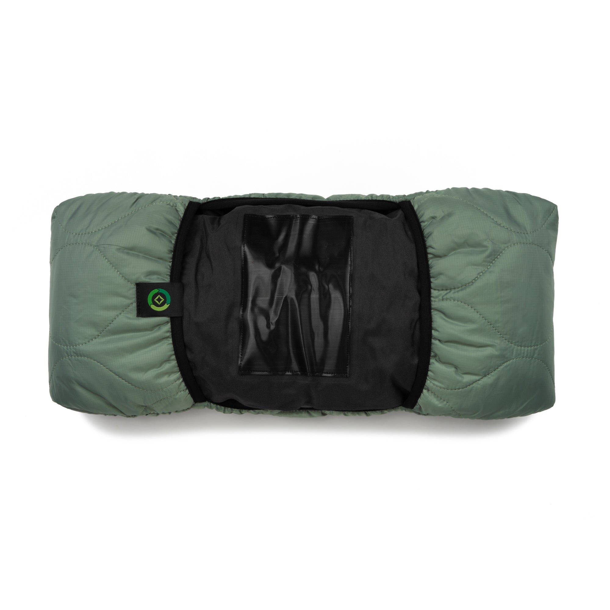 Tac. Headrest Cover / Upcycle ver. - Black / Foliage Green