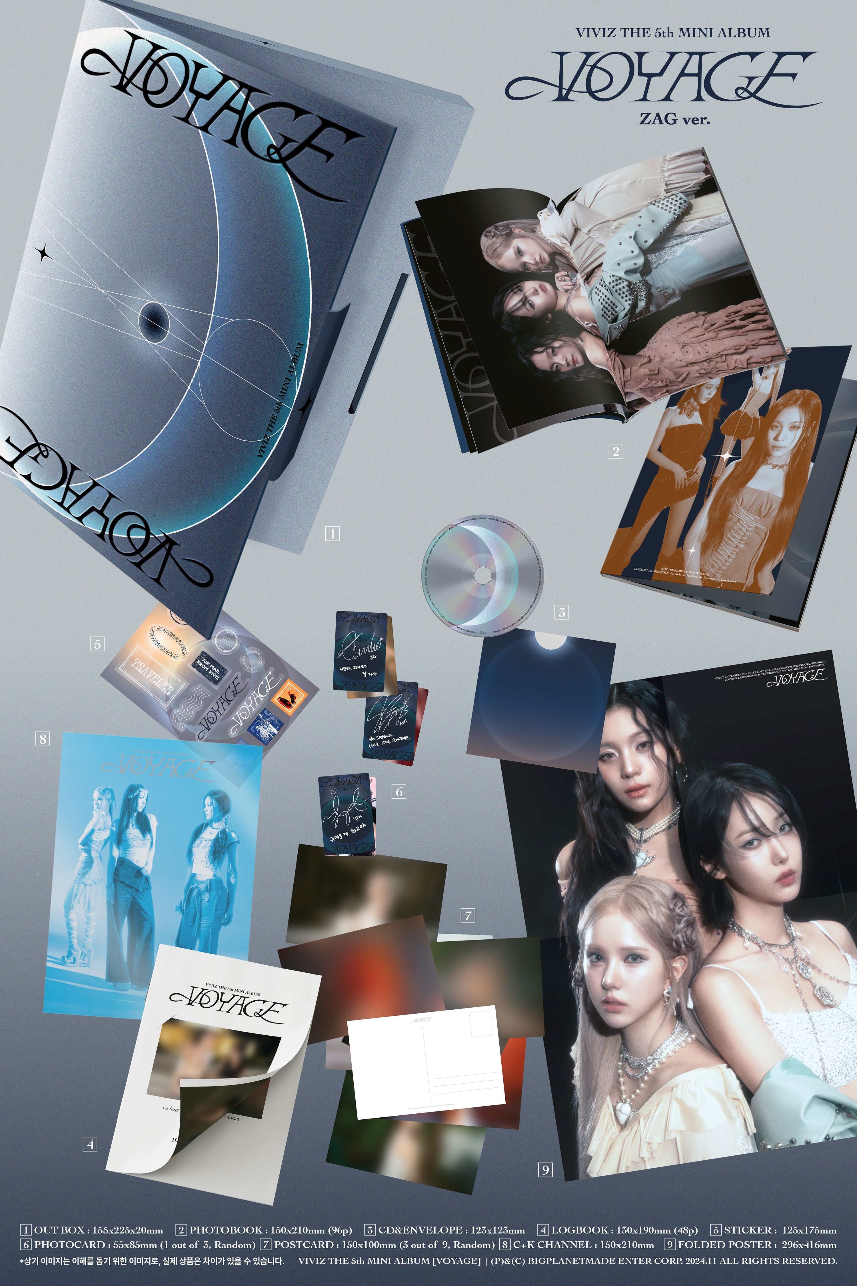 Signed] VIVIZ - 5th Mini Album : VOYAGE (Random) – hello82.shop