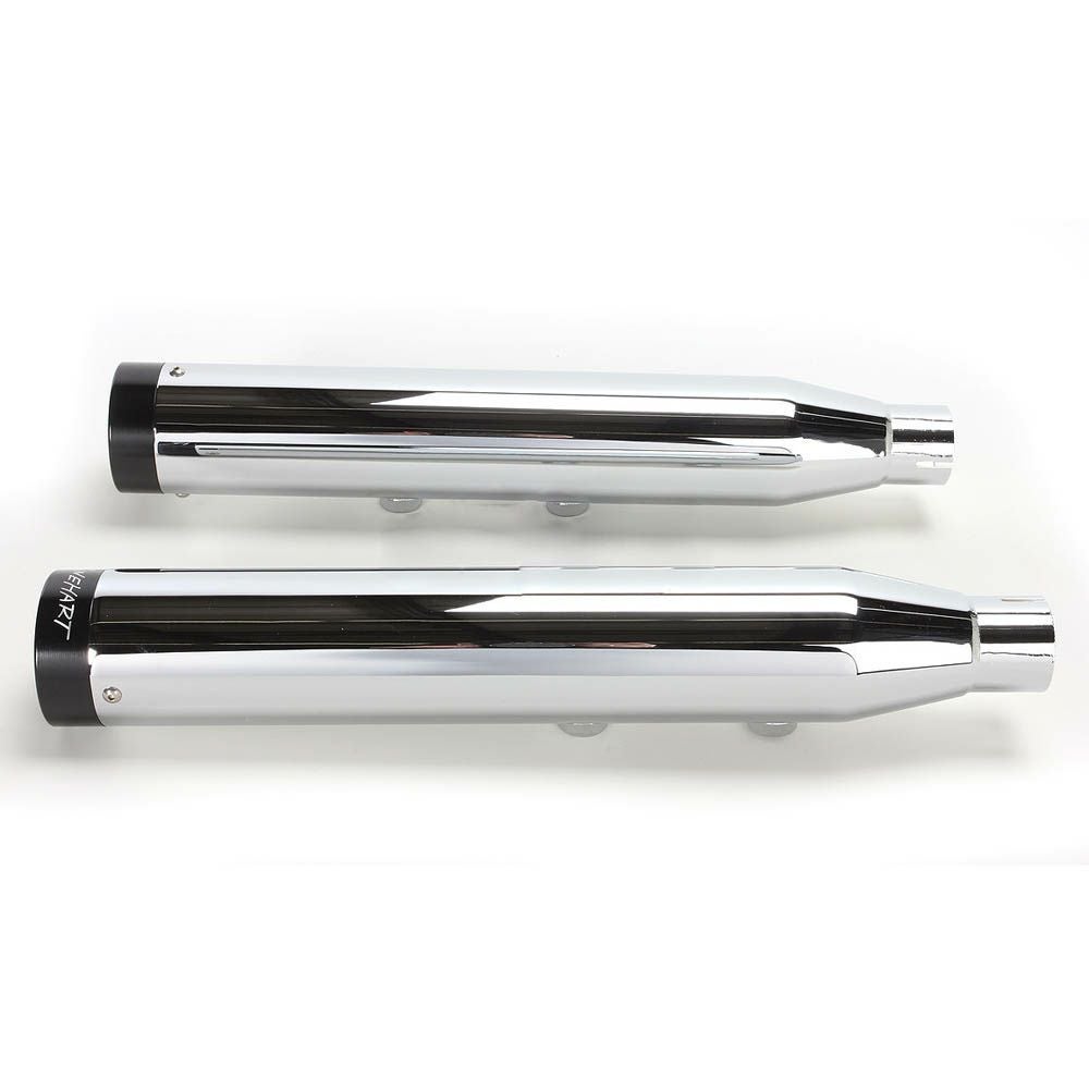 パイソン 2.5インチ スリップオンマフラー スラッシュアウト クローム